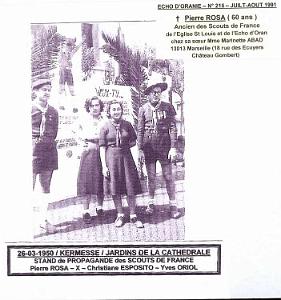 06 SCOUTS DE FRANCE GROUPE BAYARD 1 ERE ORAN zc0011